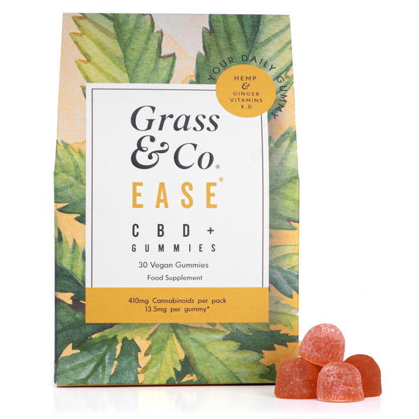 EASE 400mg Cold-Pressed Hemp Gummies - Grass & Co.