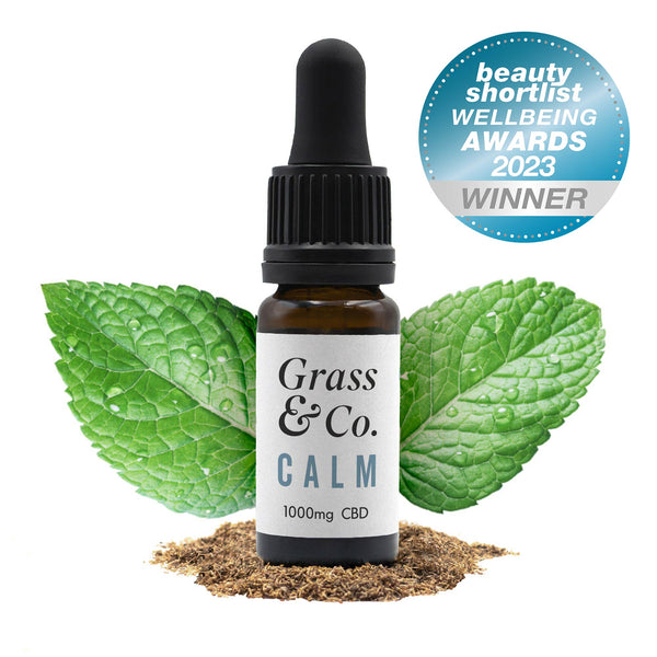 CALM 1000mg (11%) CBD Oil Drops - Grass & Co.