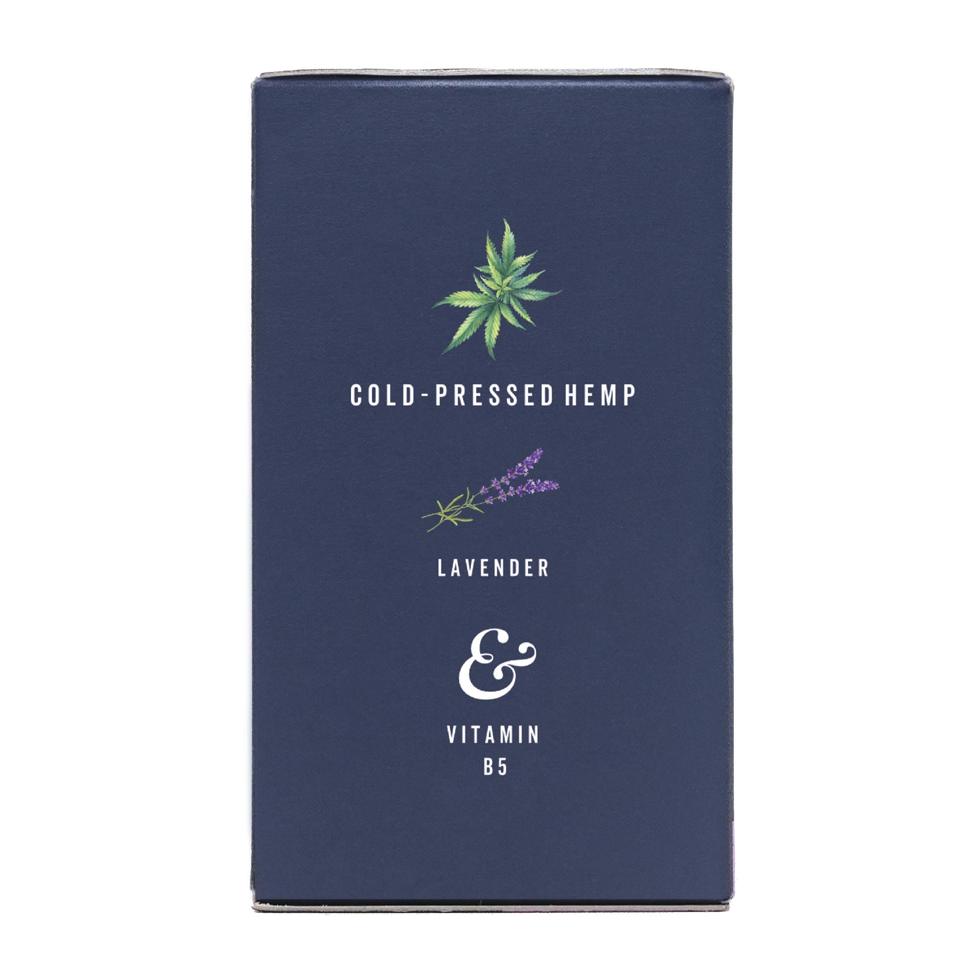 Botanicals and vitamins added to REST CBD capsules for sleep printed on the packaging.