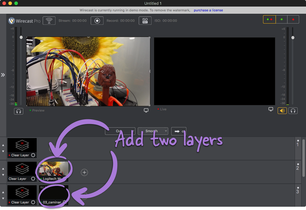Add at least two layers