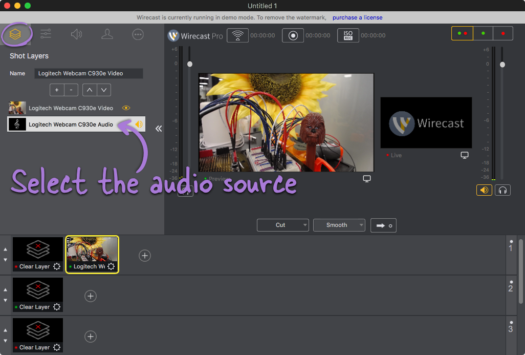 Access the layer editor