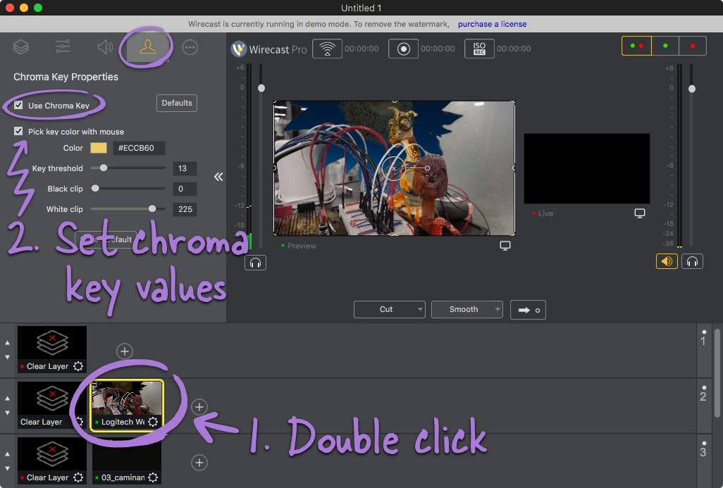 Select the layer you wish to edit