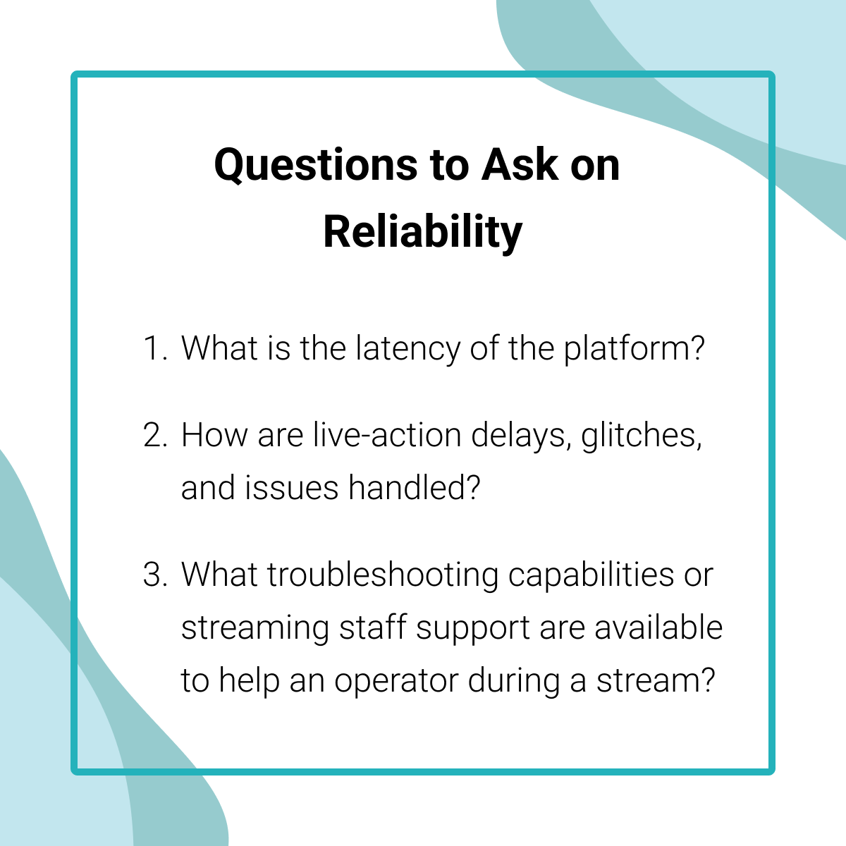 Questions to ask on viewer engagement Questions to ask on viewer engagement